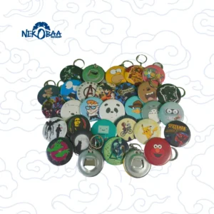 Botones y Destapadores de figuras animadas