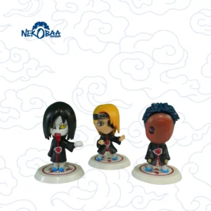 Trío Coleccionable Grupo Akatsuki - Naruto Shippuden